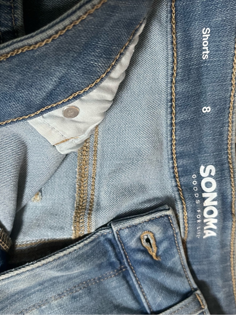 Sonoma Classic Light Blue Denim Women’s Shorts - Picture 3 of 3